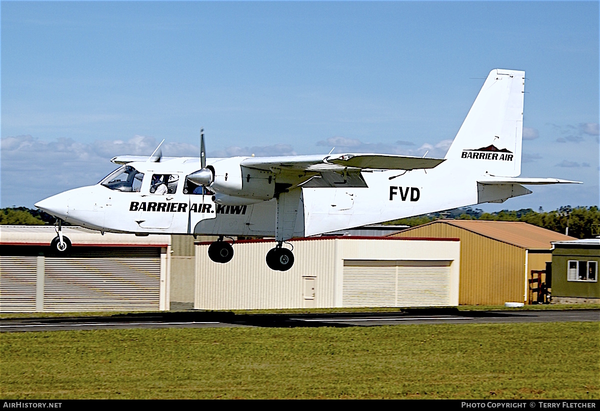 Aircraft Photo of ZK-FVD / FVD | Britten-Norman BN-2A-26 Islander | Barrier Air | AirHistory.net #102077