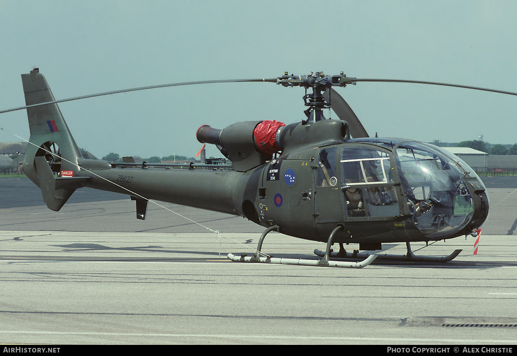 Aircraft Photo of ZB627 | Aerospatiale SA-341D Gazelle HT3 | UK - Air Force | AirHistory.net #102182