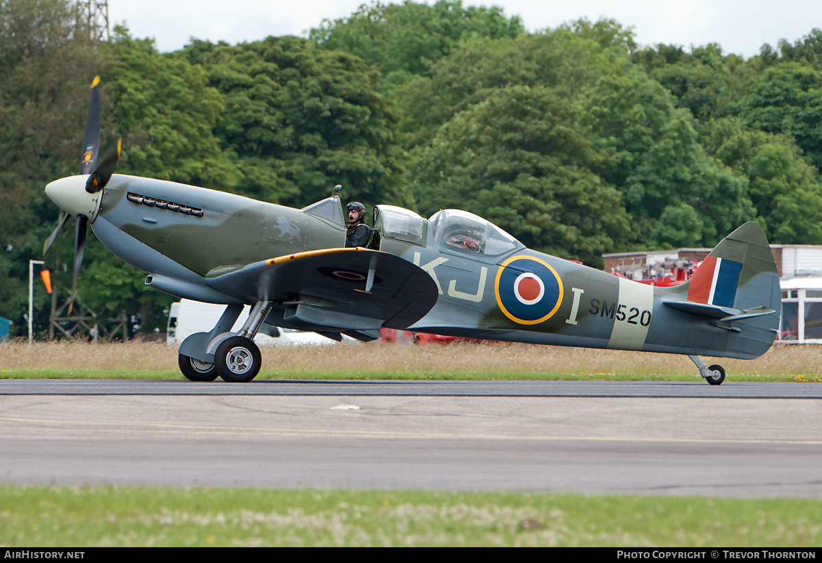 Aircraft Photo of G-ILDA / SM520 | Supermarine 509 Spitfire T9 | UK - Air Force | AirHistory.net #102184