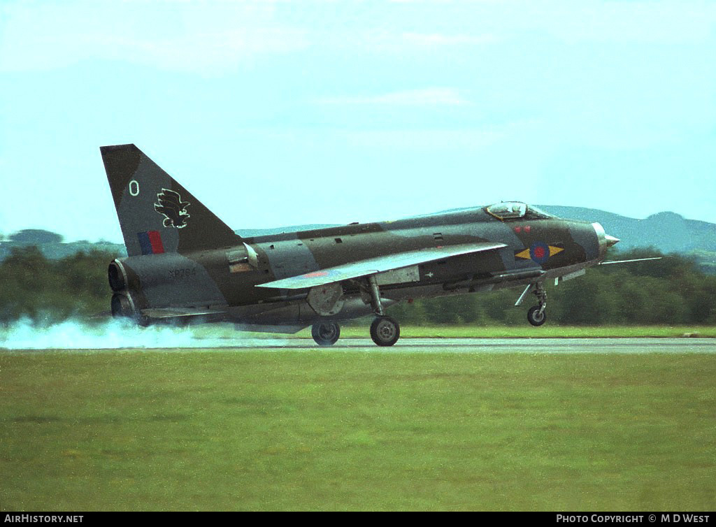 Aircraft Photo of XP764 | English Electric Lightning F3 | UK - Air Force | AirHistory.net #102187