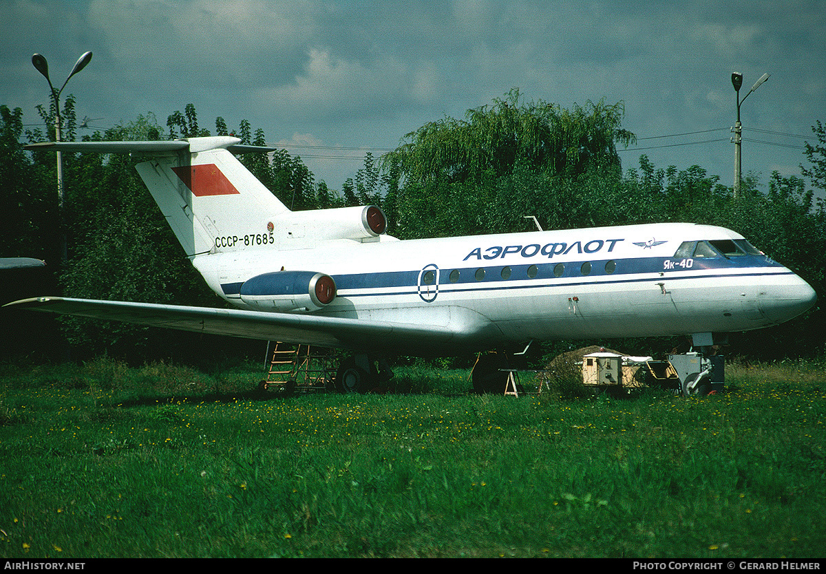 Aircraft Photo of CCCP-87685 | Yakovlev Yak-40 | Aeroflot | AirHistory.net #102253