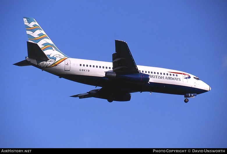 Aircraft Photo of G-BKYB | Boeing 737-236/Adv | British Airways | AirHistory.net #102293