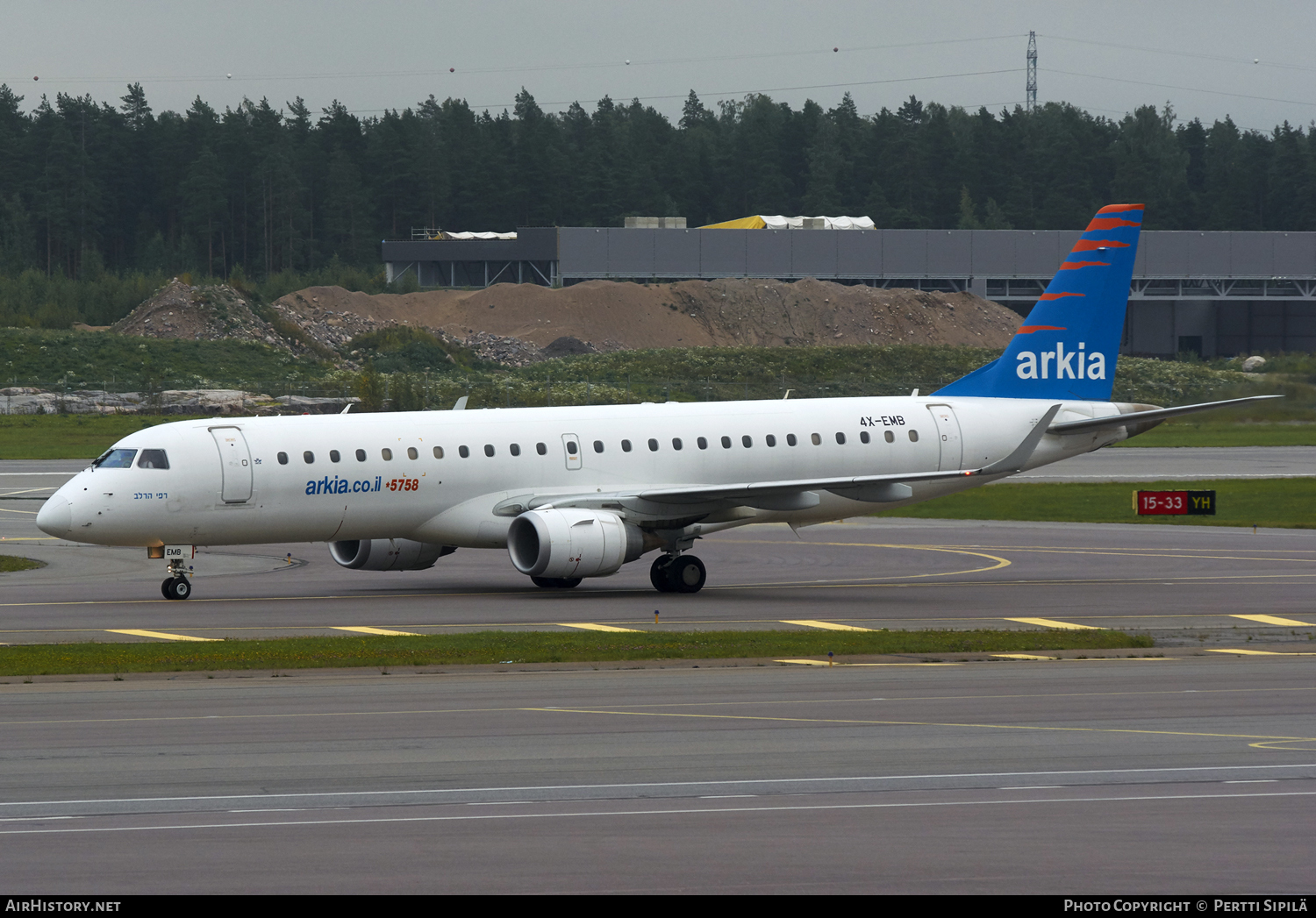 Aircraft Photo of 4X-EMB | Embraer 190LR (ERJ-190-100LR) | Arkia Israeli Airlines | AirHistory.net #102316