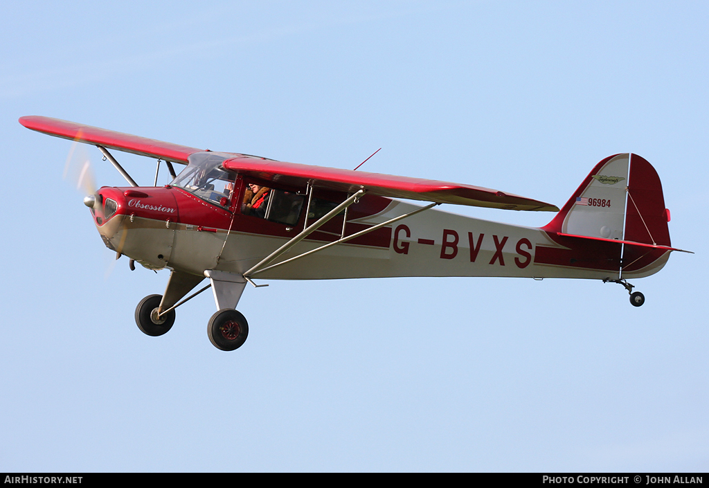 Aircraft Photo of G-BVXS | Taylorcraft BC-12D Twosome | AirHistory.net #102330
