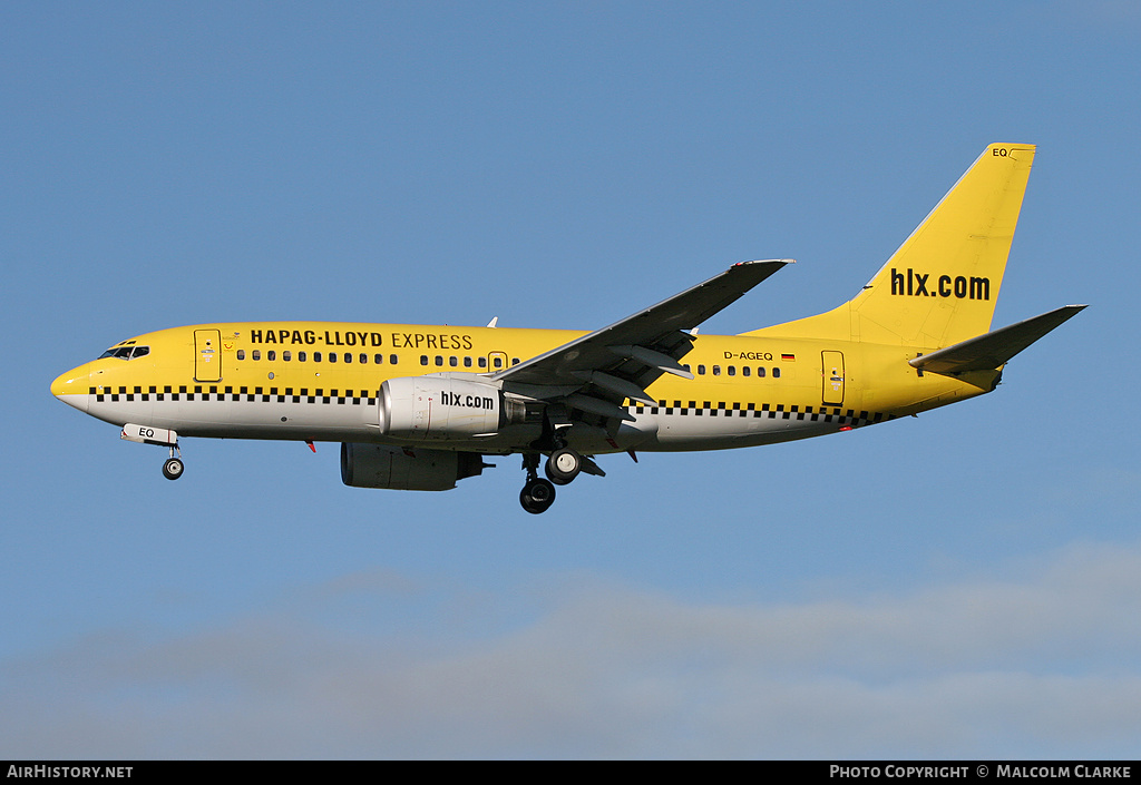 Aircraft Photo of D-AGEQ | Boeing 737-75B | Hapag-Lloyd Express | AirHistory.net #102431