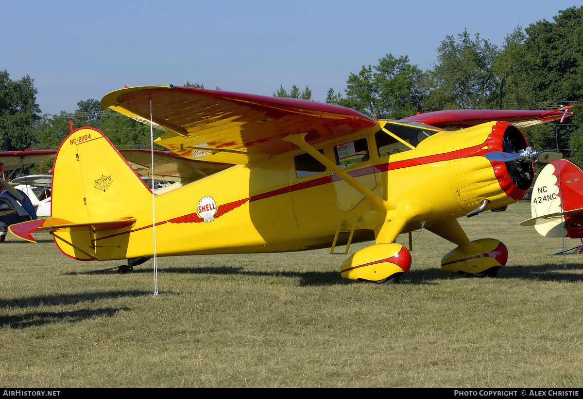 Aircraft Photo of N21104 / NC21104 | Stinson SR-10J Reliant | AirHistory.net #102434