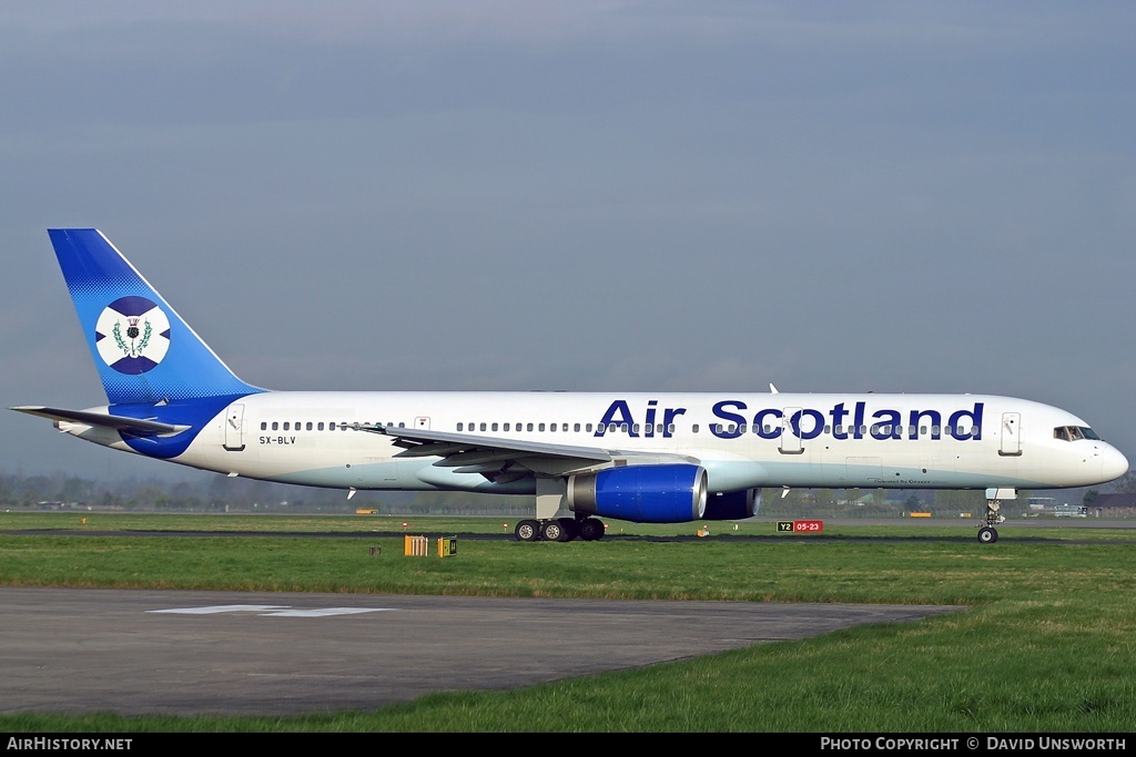 Aircraft Photo of SX-BLV | Boeing 757-2G5 | Air-Scotland | AirHistory.net #102440