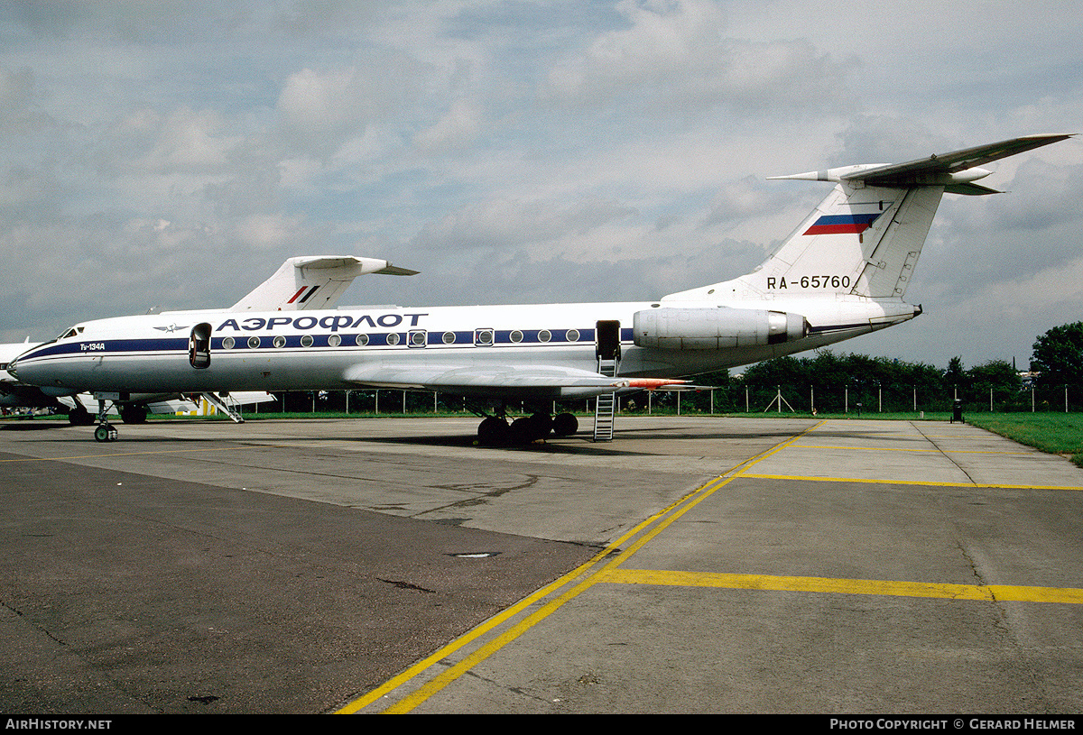Aircraft Photo of RA-65760 | Tupolev Tu-134AK | Aeroflot | AirHistory.net #102476