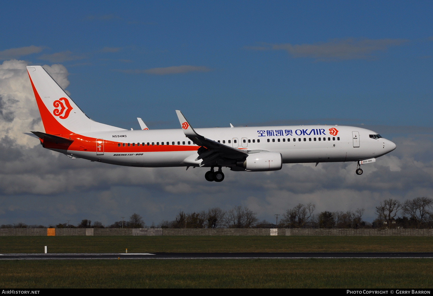 Aircraft Photo of N594MS | Boeing 737-8AS | OK Air | AirHistory.net #102625