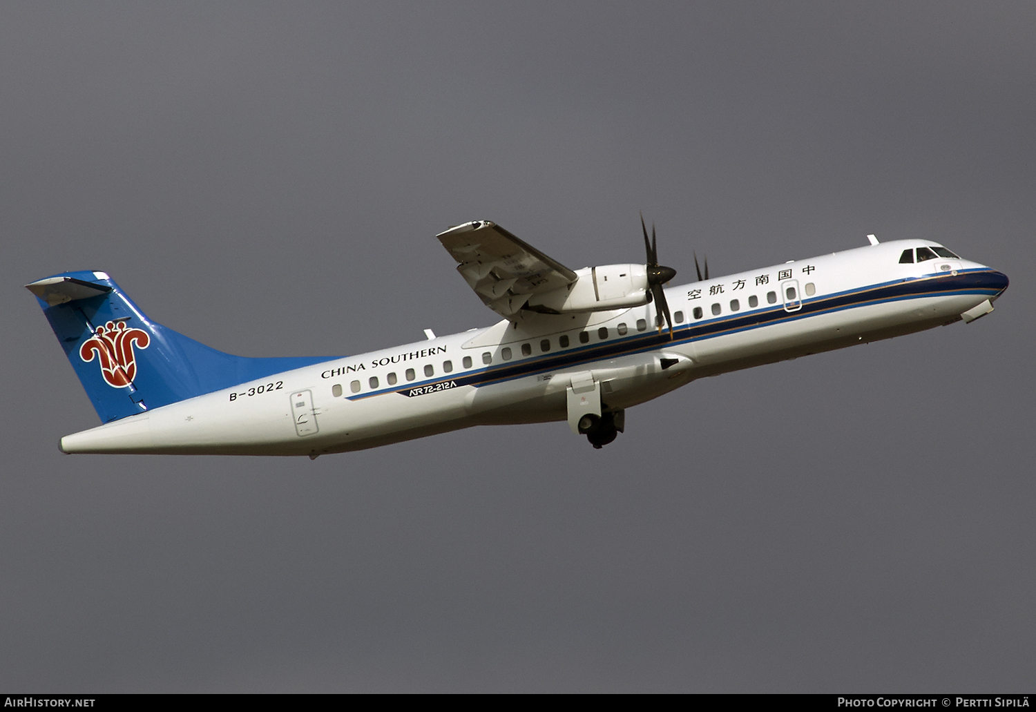 Aircraft Photo of B-3022 | ATR ATR-72-500 (ATR-72-212A) | China Southern Airlines | AirHistory.net #102632