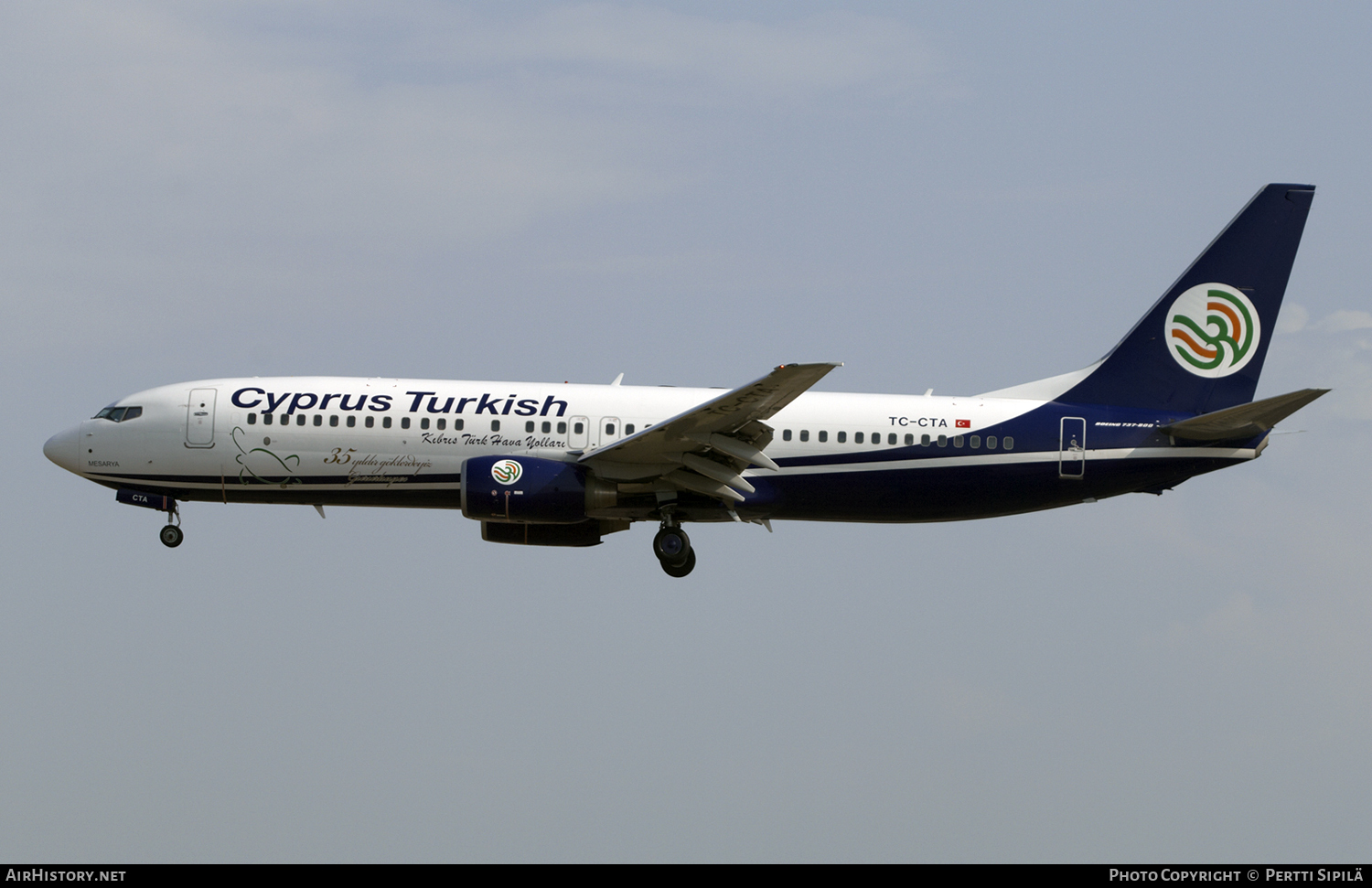 Aircraft Photo of TC-CTA | Boeing 737-86N | KTHY Kibris Türk Hava Yollari - Cyprus Turkish Airlines | AirHistory.net #102634