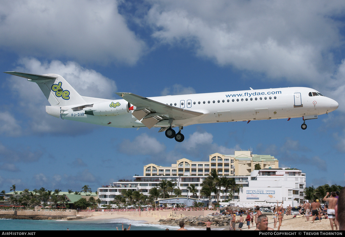 Aircraft Photo of PJ-DAB | Fokker 100 (F28-0100) | DAE - Dutch Antilles Express | AirHistory.net #102685