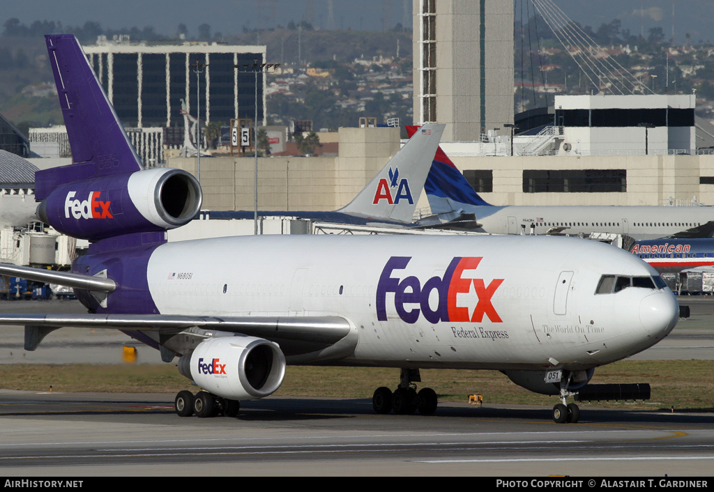 Aircraft Photo of N68051 | McDonnell Douglas DC-10-10CF | Fedex - Federal Express | AirHistory.net #102698