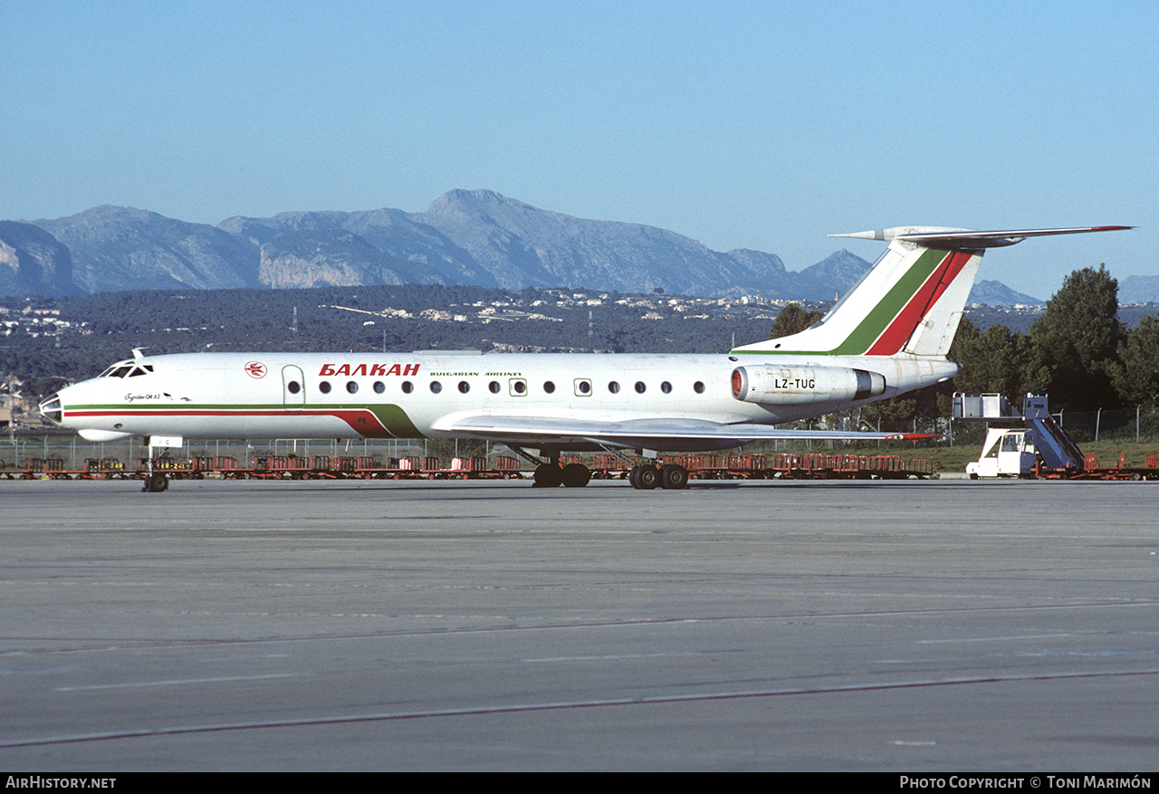 Aircraft Photo of LZ-TUG | Tupolev Tu-134A-3 | Balkan - Bulgarian Airlines | AirHistory.net #102723