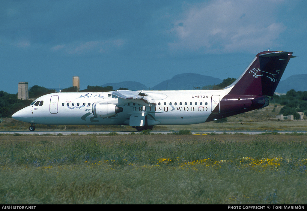 Aircraft Photo of G-BTZN | British Aerospace BAe-146-300 | British World Airlines | AirHistory.net #102740