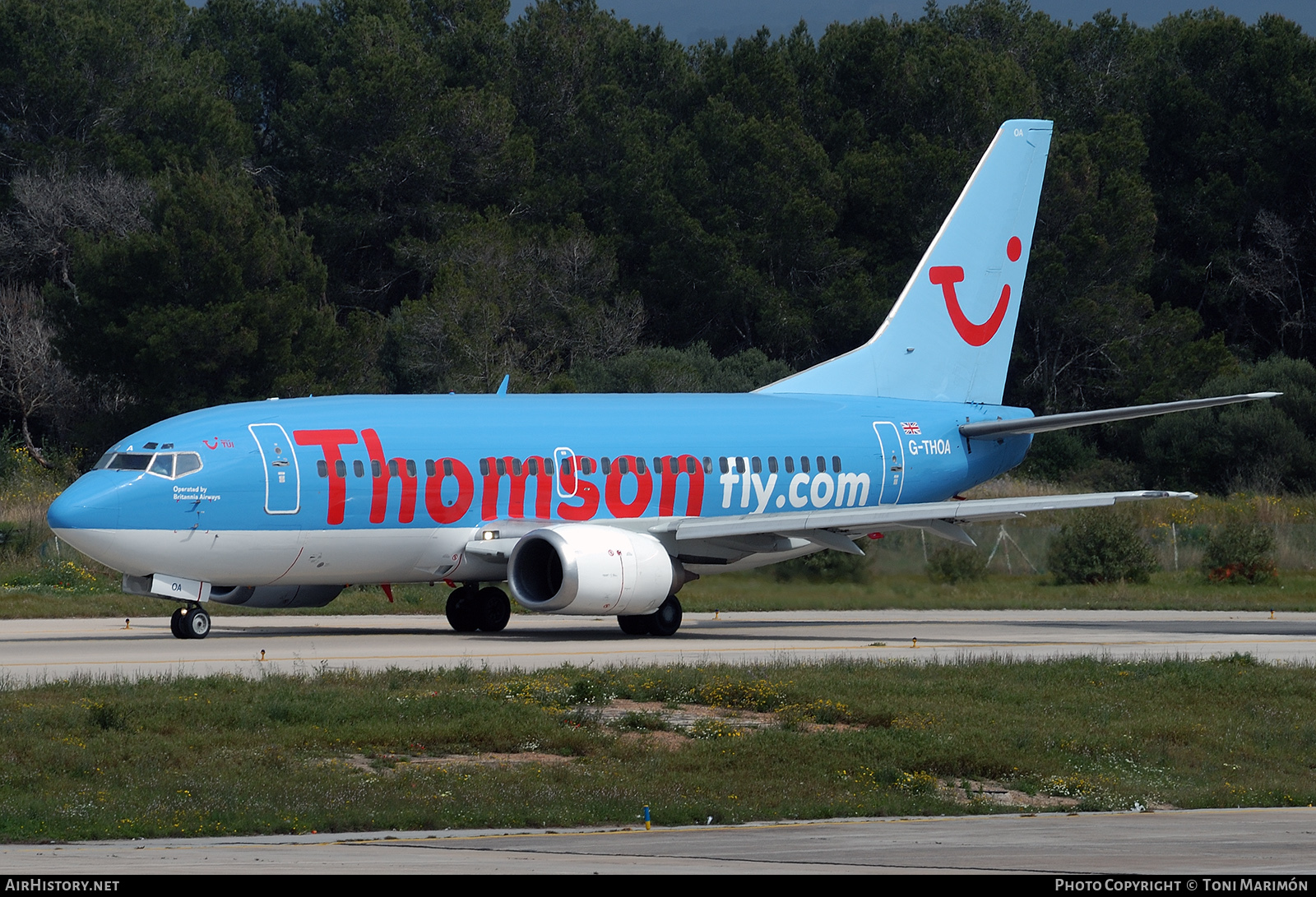 Aircraft Photo of G-THOA | Boeing 737-5L9 | Thomsonfly | AirHistory.net #102765