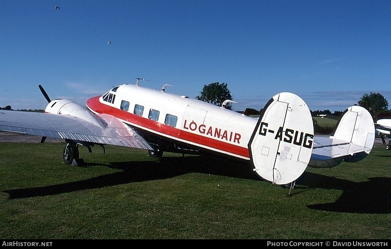 Aircraft Photo of G-ASUG | Beech E18S-9700 | Loganair | AirHistory.net #102881