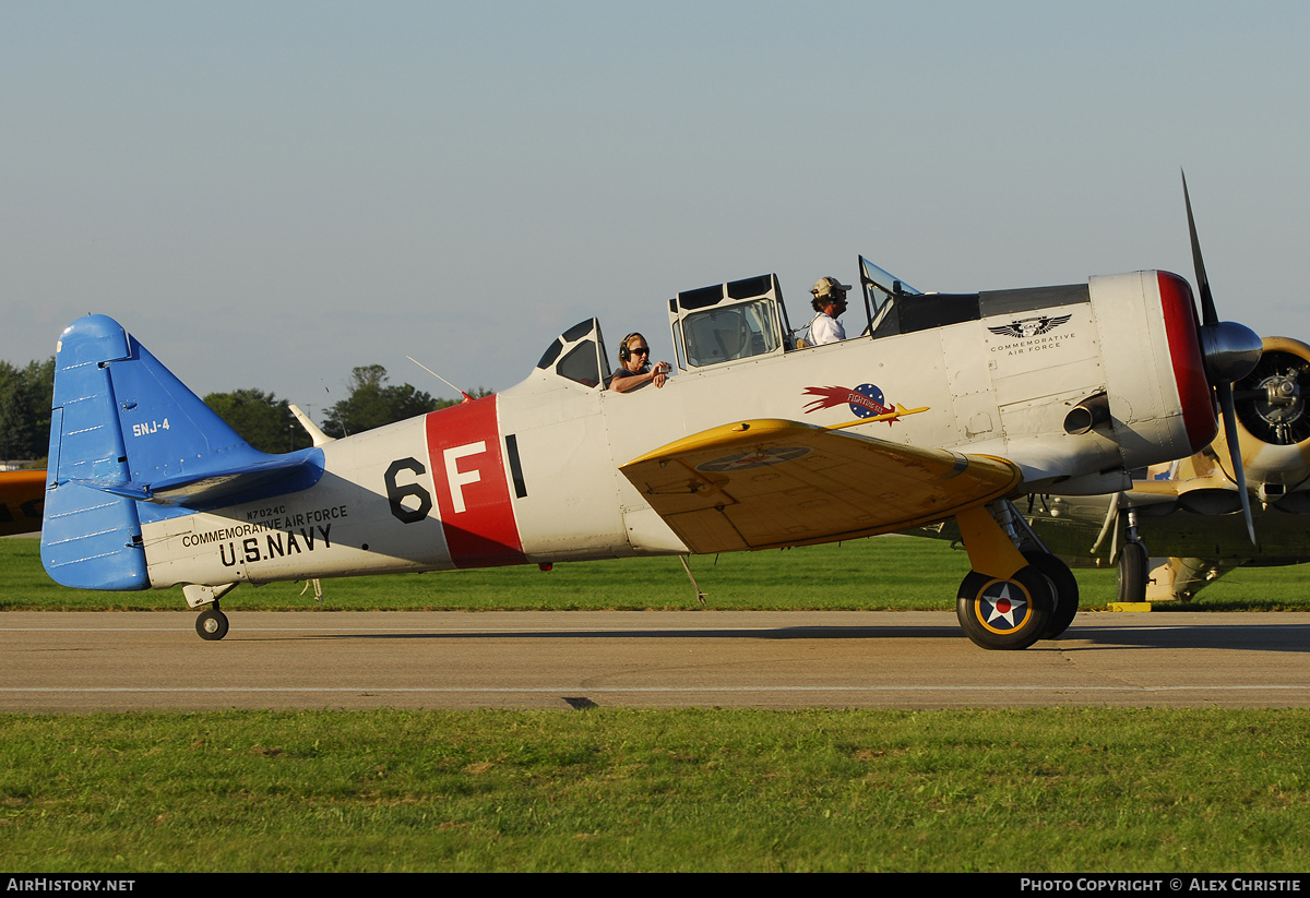 Aircraft Photo of N7024C | North American SNJ-4 Texan | Commemorative Air Force | USA - Navy | AirHistory.net #102891