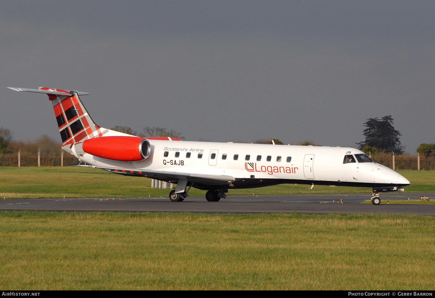 Aircraft Photo of G-SAJB | Embraer ERJ-135ER (EMB-135ER) | Loganair | AirHistory.net #102995