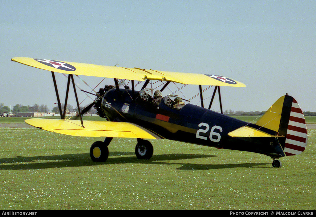 Aircraft Photo of G-BAVO | Boeing PT-17 Kaydet (A75N1) | USA - Army | AirHistory.net #103006
