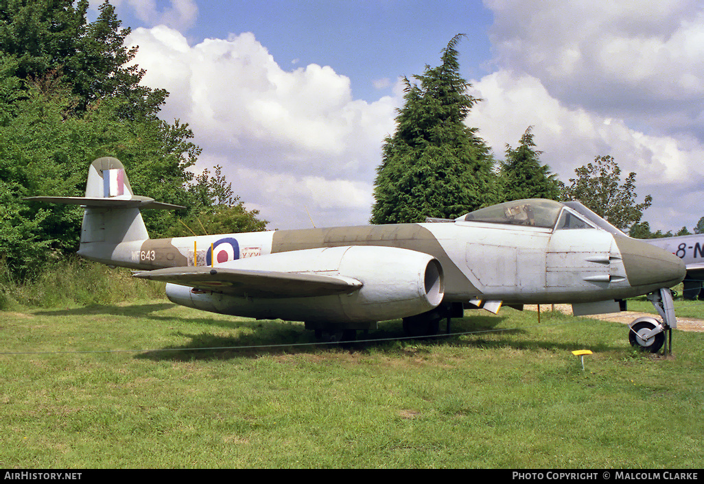 Aircraft Photo of WF643 | Gloster Meteor F8 | UK - Air Force | AirHistory.net #103010