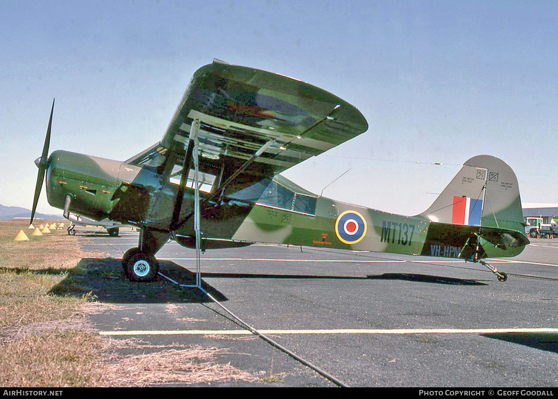 Aircraft Photo of VH-HPM / MT137 | Taylorcraft G Auster Mk4 | UK - Air Force | AirHistory.net #103118