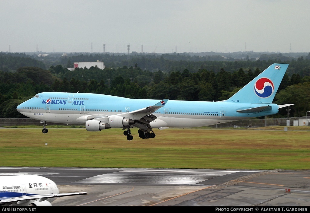 Aircraft Photo of HL7485 | Boeing 747-4B5 | Korean Air | AirHistory.net #103135