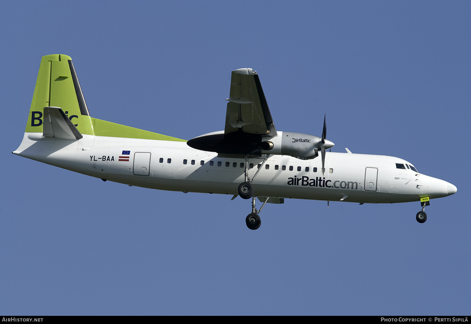 Aircraft Photo of YL-BAA | Fokker 50 | AirBaltic | AirHistory.net #103175