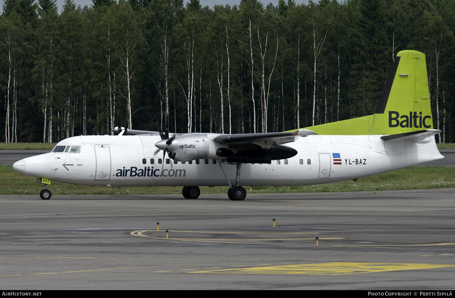 Aircraft Photo of YL-BAZ | Fokker 50 | AirBaltic | AirHistory.net #103238
