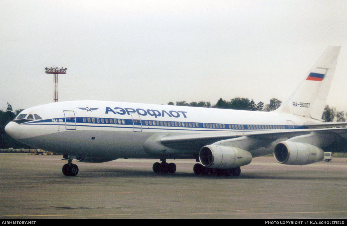 Aircraft Photo of RA-96007 | Ilyushin Il-96-300 | Aeroflot | AirHistory.net #103326