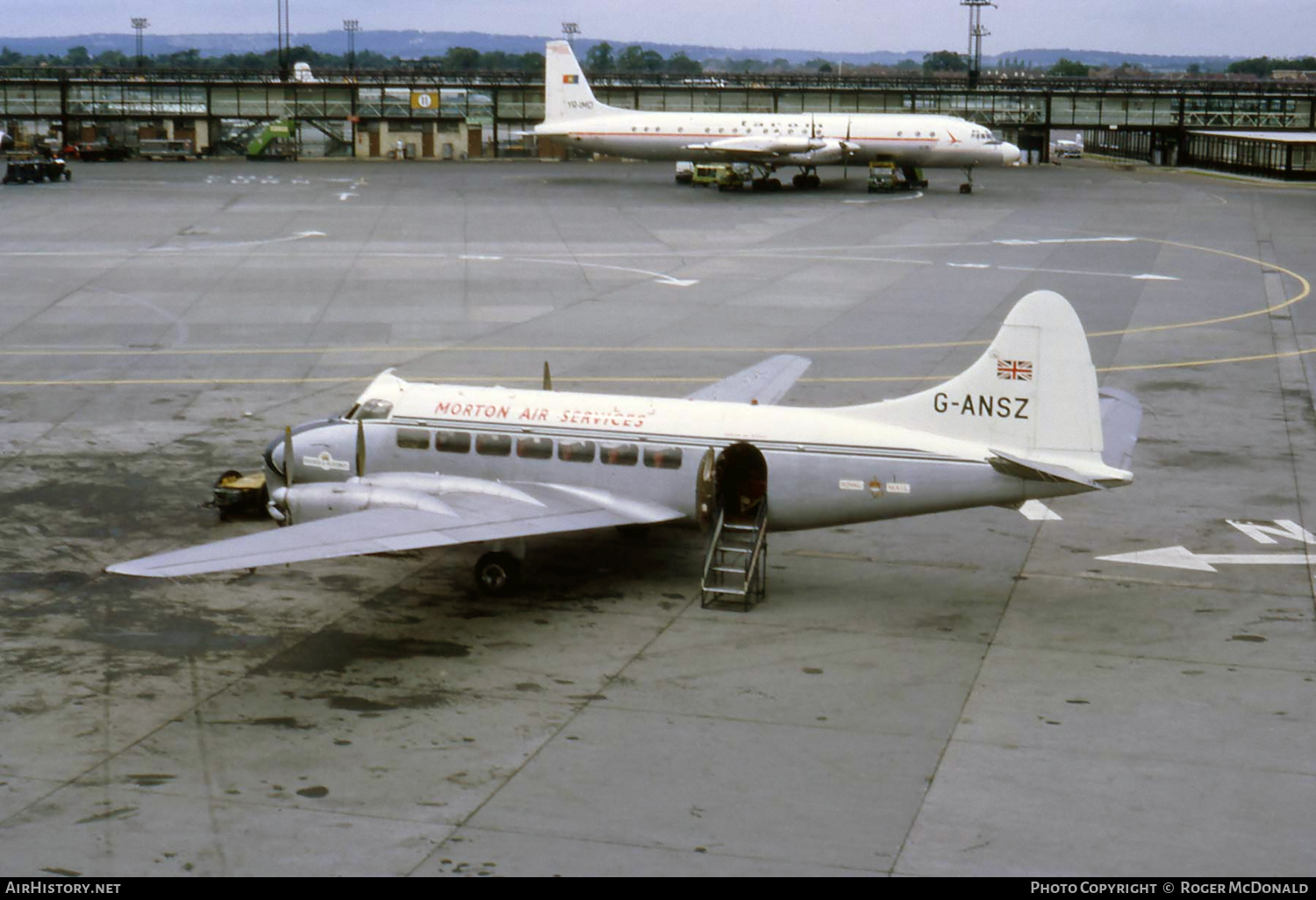 Aircraft Photo of G-ANSZ | De Havilland D.H. 114 Heron 1B | Morton Air Services | AirHistory.net #103364