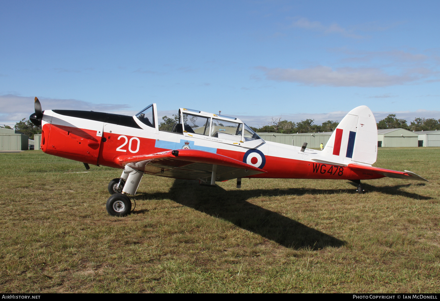 Aircraft Photo of VH-MMS / WG478 | De Havilland DHC-1 Chipmunk Mk22A | UK - Air Force | AirHistory.net #103369