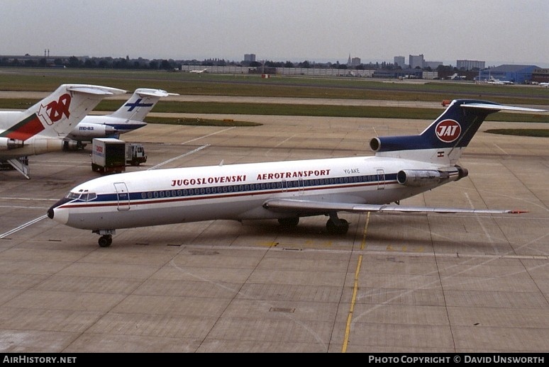 Aircraft Photo of YU-AKE | Boeing 727-2H9/Adv | JAT Yugoslav Airlines - Jugoslovenski Aerotransport | AirHistory.net #103424