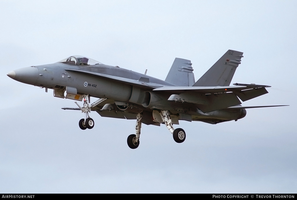 Aircraft Photo of HN-452 | McDonnell Douglas F-18C Hornet | Finland - Air Force | AirHistory.net #103482