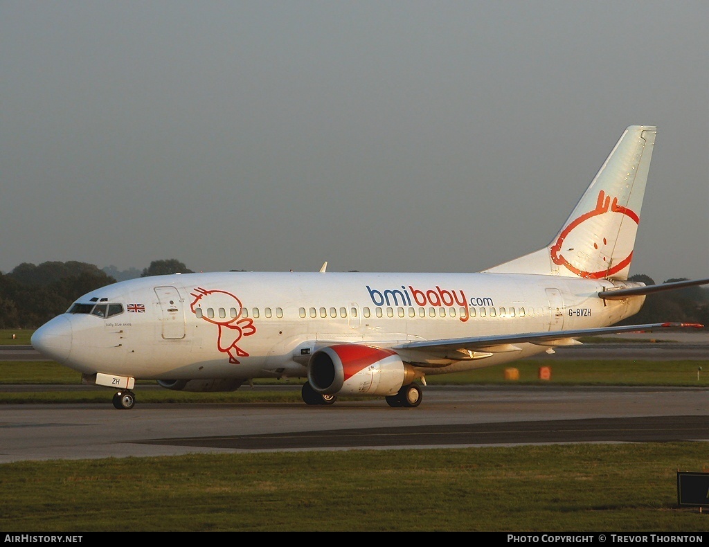 Aircraft Photo of G-BVZH | Boeing 737-5Q8 | Bmibaby | AirHistory.net #103511