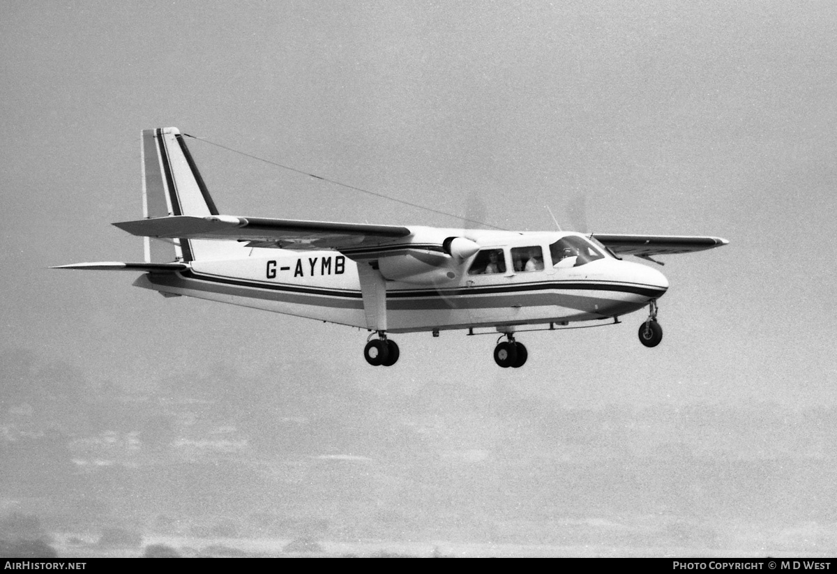 Aircraft Photo of G-AYMB | Britten-Norman BN-2A Islander | Britten-Norman | AirHistory.net #103518