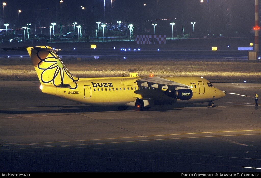 Aircraft Photo of G-UKRC | British Aerospace BAe-146-300 | Buzz | AirHistory.net #103537