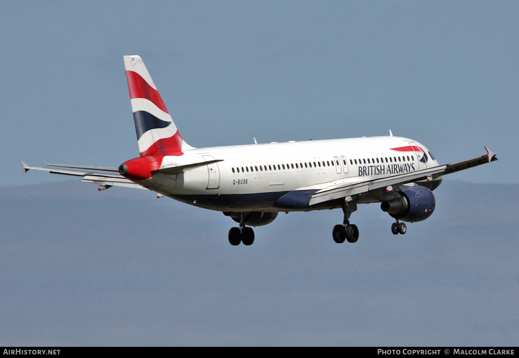 Aircraft Photo of G-BUSK | Airbus A320-211 | British Airways | AirHistory.net #103606