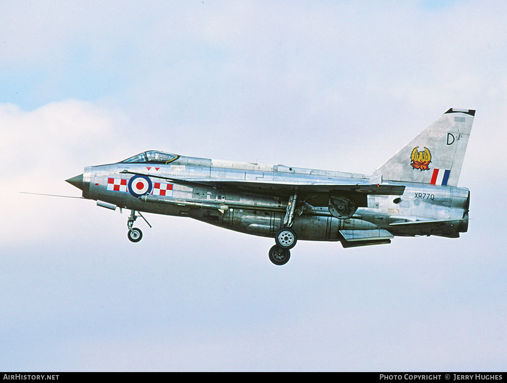 Aircraft Photo of XR770 | English Electric Lightning F6 | UK - Air Force | AirHistory.net #103618