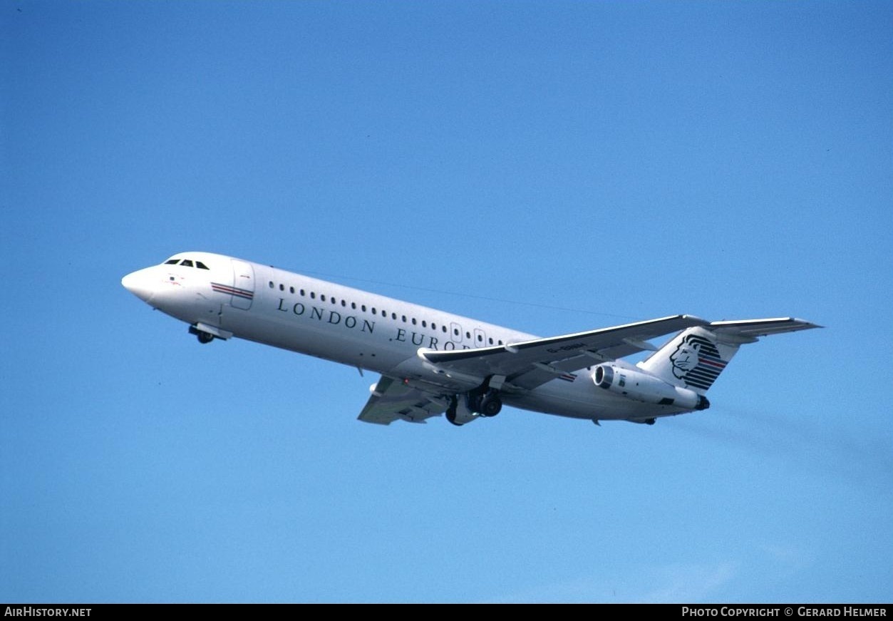 Aircraft Photo of G-BNIH | British Aerospace Rombac 111-561RC One-Eleven | London European Airlines | AirHistory.net #103647