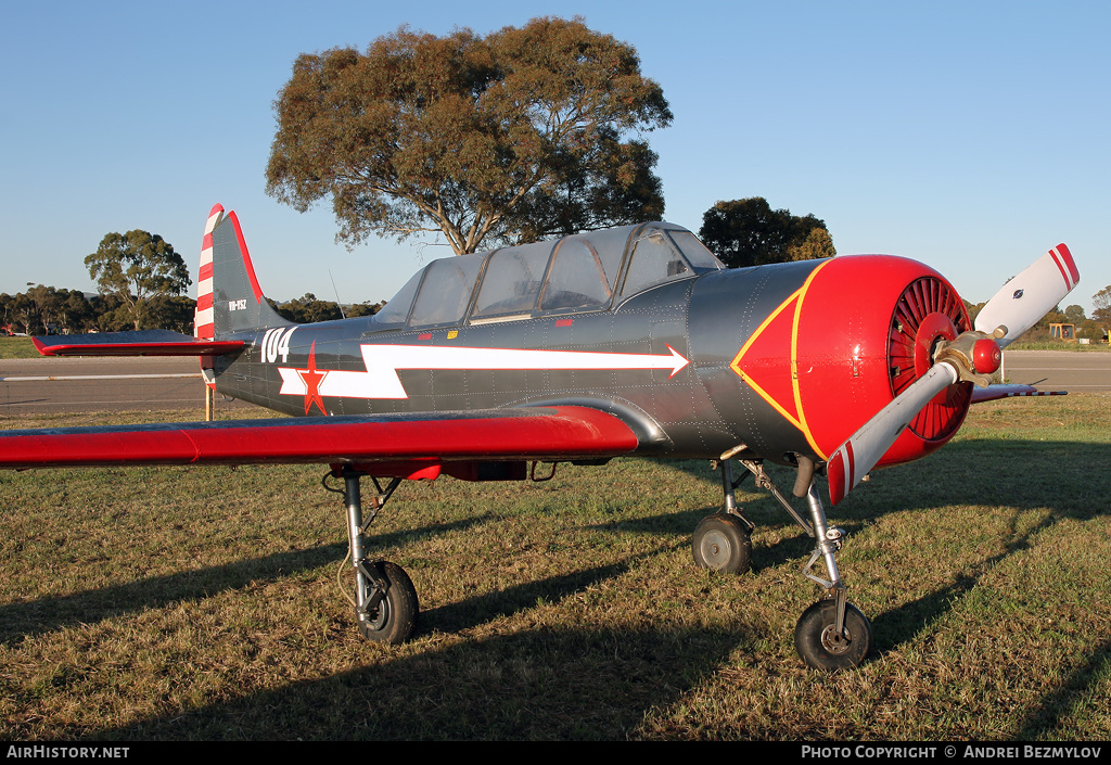 Aircraft Photo of VH-YSZ | Yakovlev Yak-52 | Soviet Union - Air Force | AirHistory.net #103648