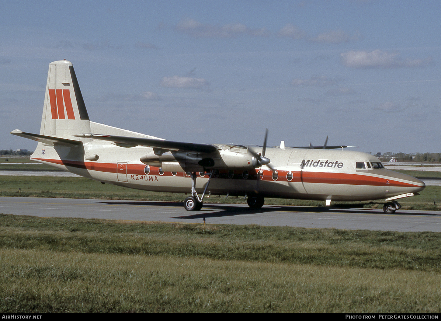 Aircraft Photo of N240MA | Fokker F27-500 Friendship | Midstate Airlines | AirHistory.net #103709