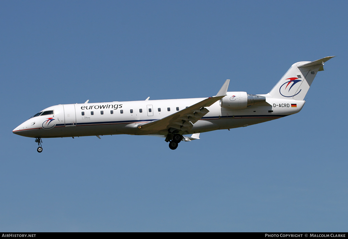 Aircraft Photo of D-ACRD | Bombardier CRJ-200ER (CL-600-2B19) | Eurowings | AirHistory.net #103728
