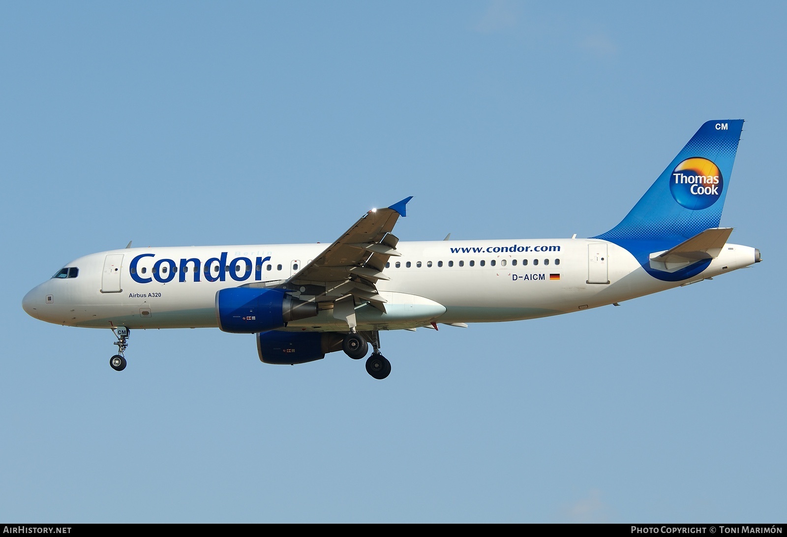 Aircraft Photo of D-AICM | Airbus A320-214 | Condor Berlin | AirHistory.net #103741