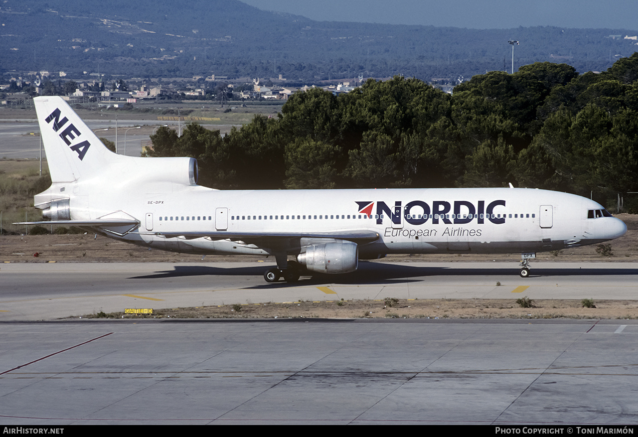 Aircraft Photo of SE-DPX | Lockheed L-1011-385-1 TriStar 50 | Nordic European Airlines | AirHistory.net #103753