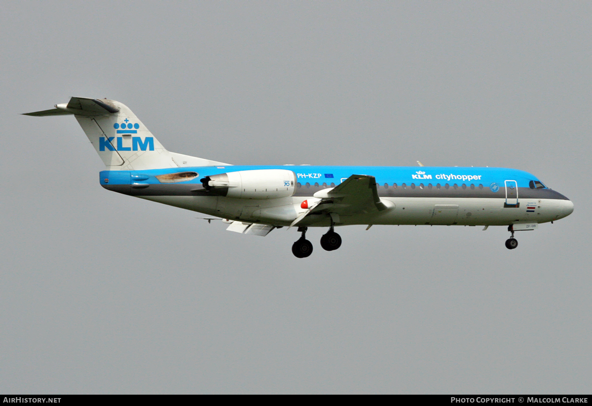 Aircraft Photo of PH-KZP | Fokker 70 (F28-0070) | KLM Cityhopper | AirHistory.net #103761