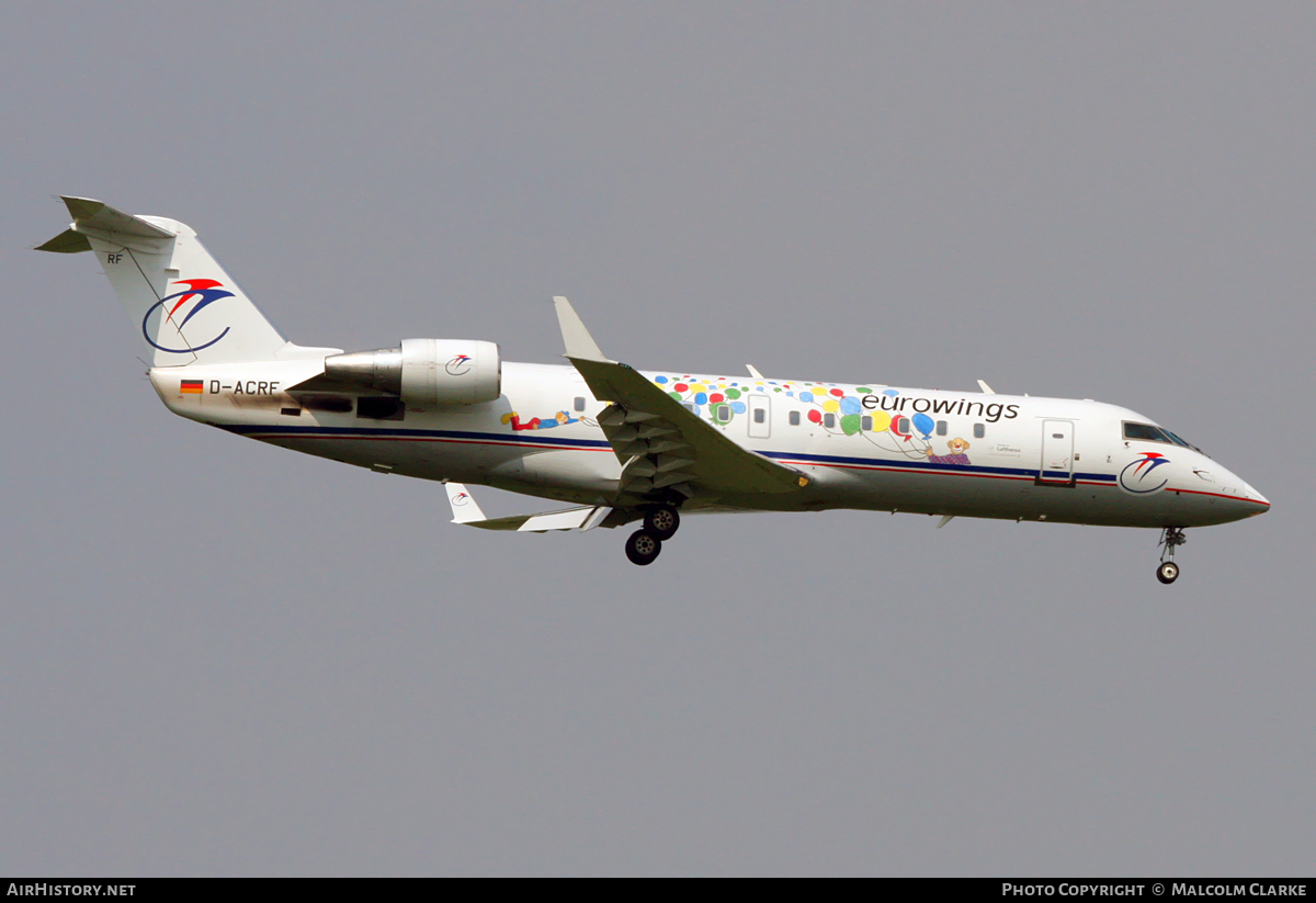 Aircraft Photo of D-ACRF | Bombardier CRJ-200ER (CL-600-2B19) | Eurowings | AirHistory.net #103802