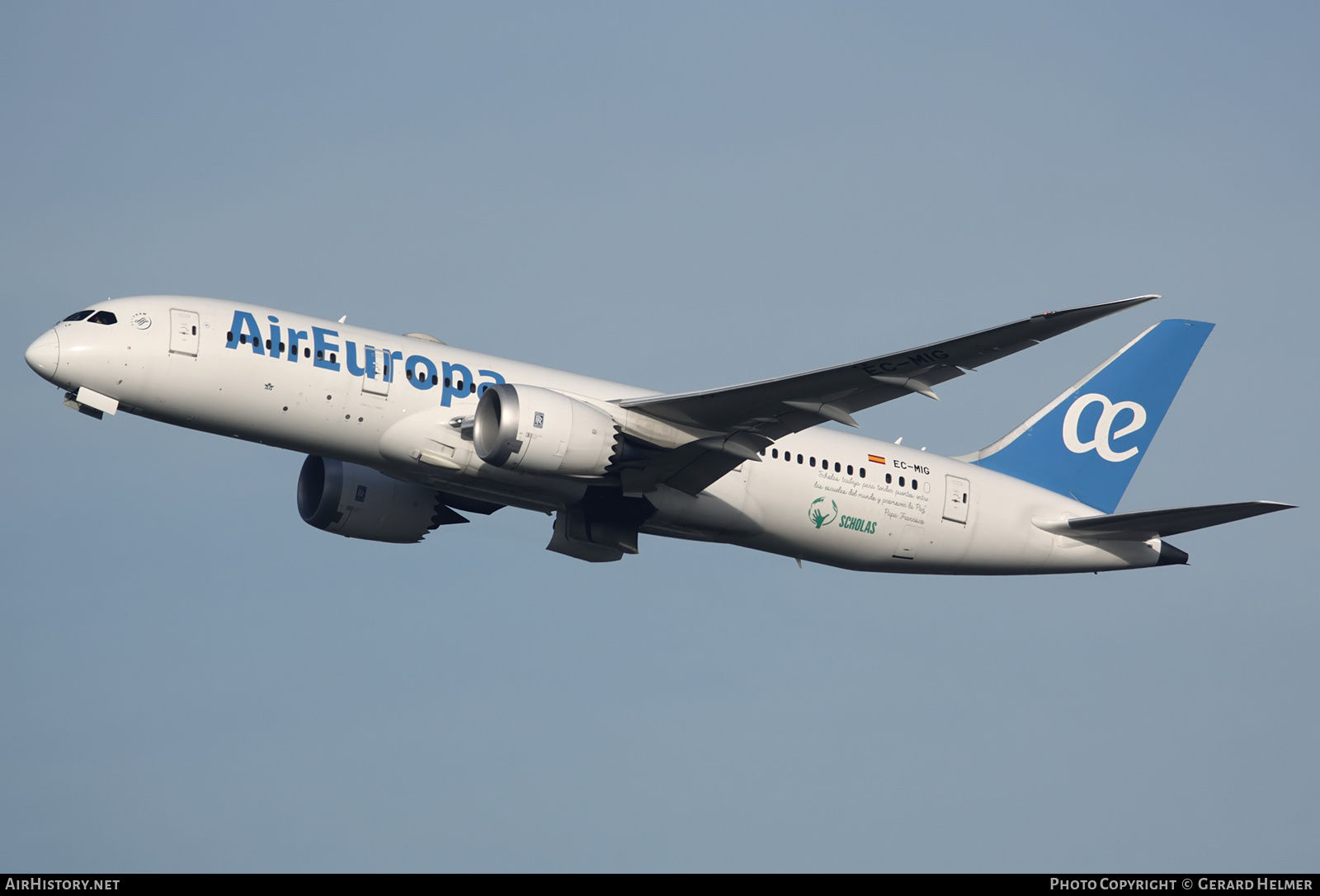 Aircraft Photo of EC-MIG | Boeing 787-8 Dreamliner | Air Europa | AirHistory.net #103821