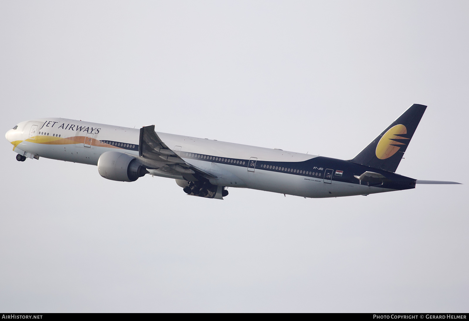 Aircraft Photo of VT-JEQ | Boeing 777-35R/ER | Jet Airways | AirHistory.net #103833