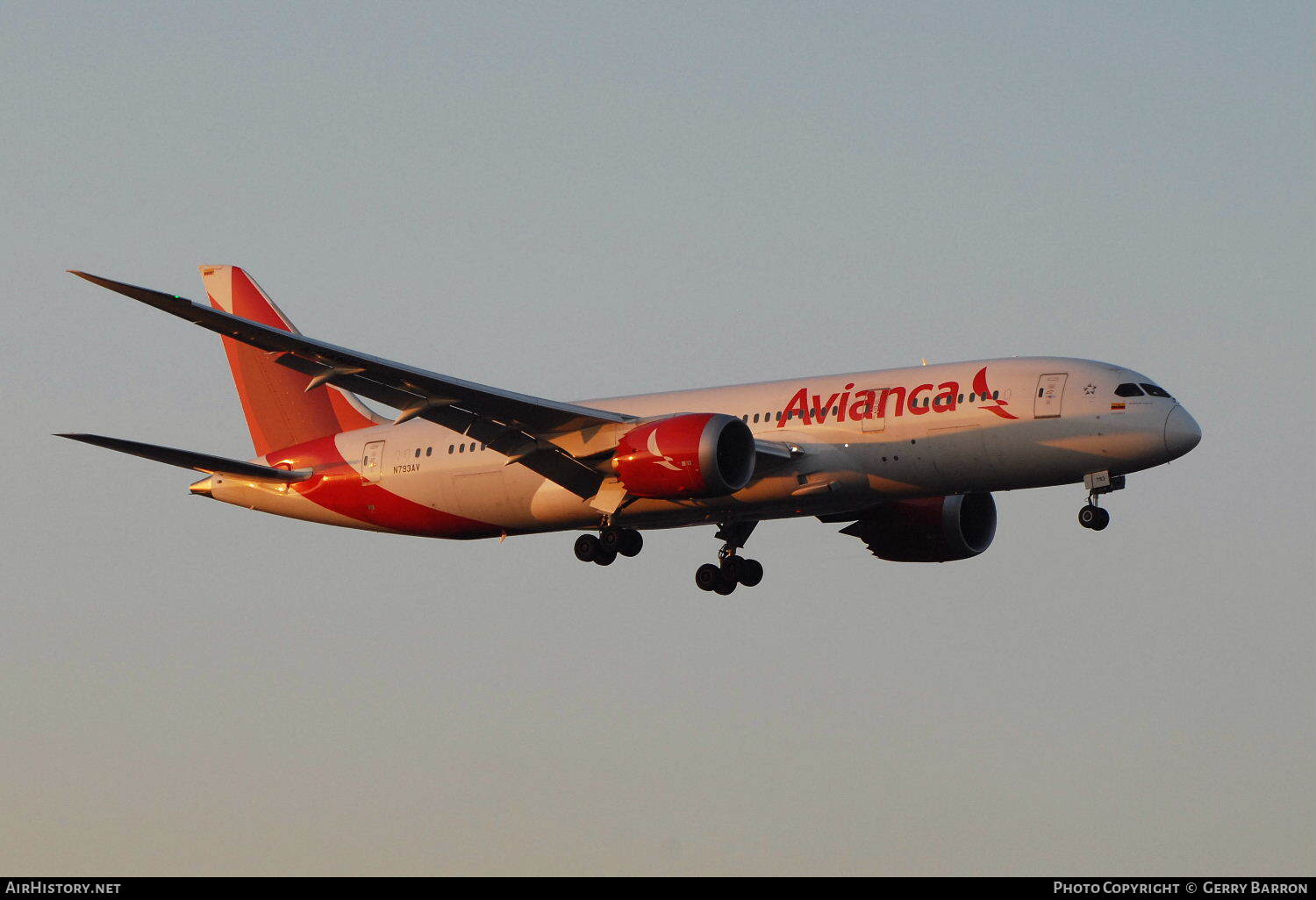 Aircraft Photo of N793AV | Boeing 787-8 Dreamliner | Avianca | AirHistory.net #103845